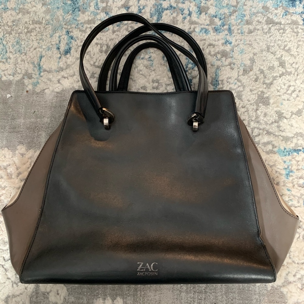 Zac Posen Eartha Colorblock Leather Satchel